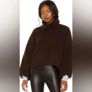 Free People We the Free Elk Mountain Pullover Sweater Small